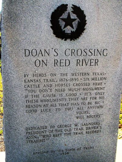 Doan's Crossing, როგორც ნაჩვენებია '1883' სატელევიზიო შოუში, რეალური ადგილია?