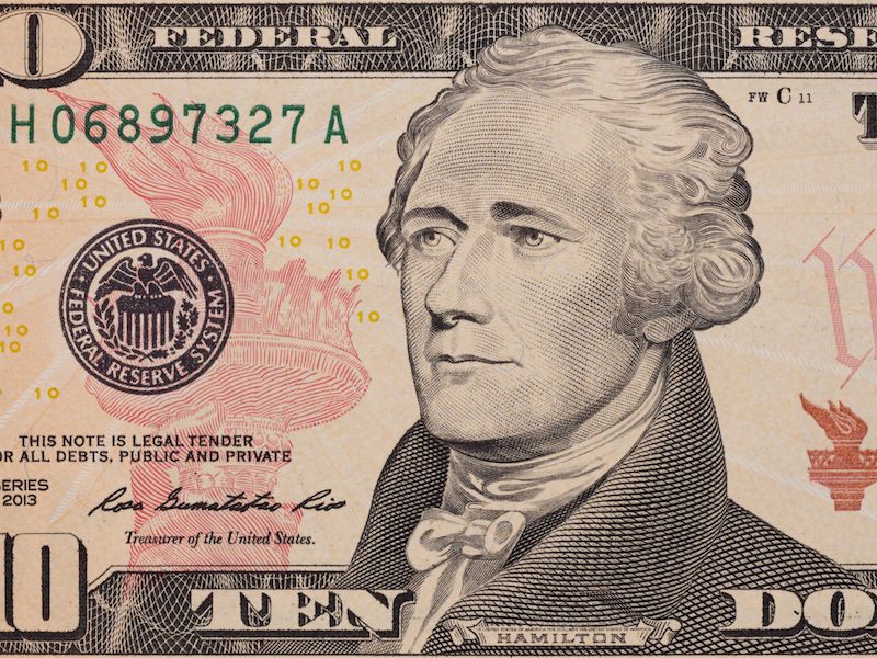 Lehet, hogy Alexander Hamilton és egy nő van a 10 dolláros számlán