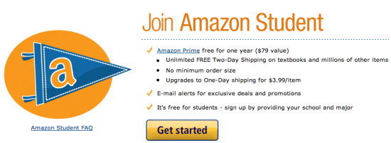 Merhaba Öğrenciler: Bir Yıl Ücretsiz Amazon Prime