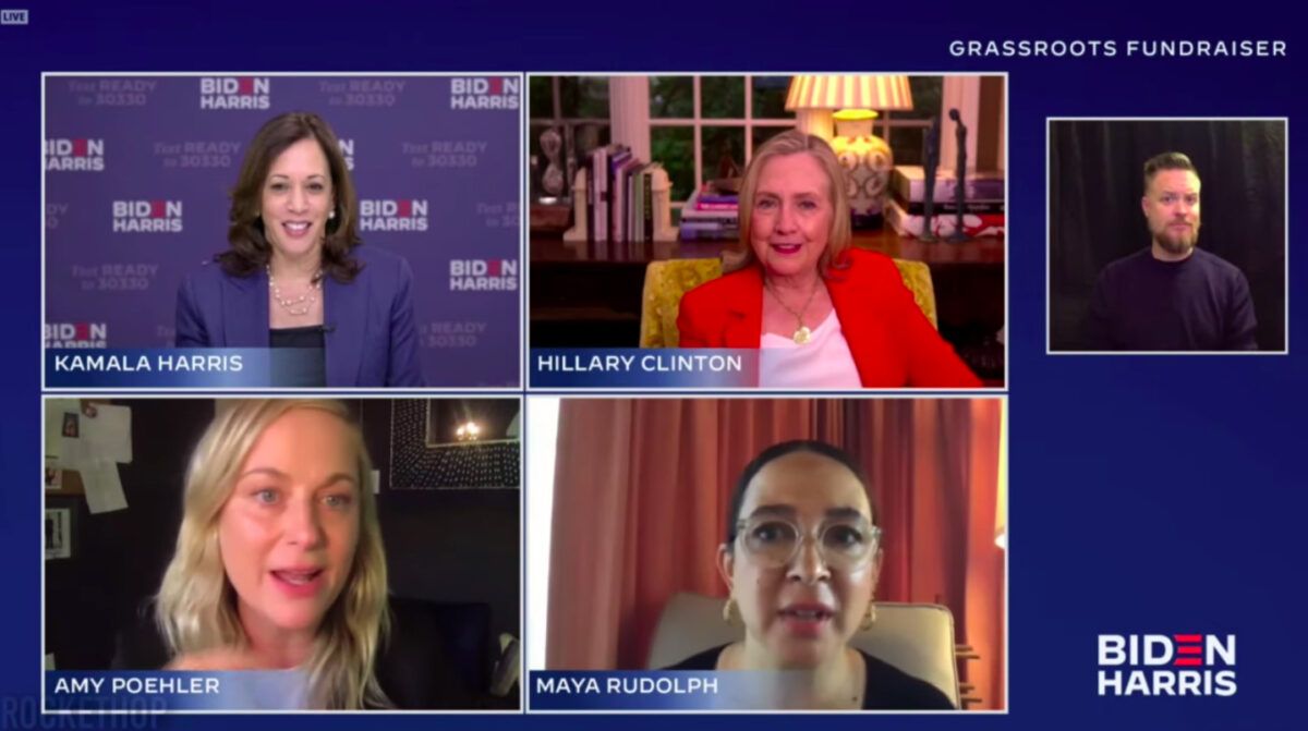 Amy Poehler ve Maya Rudolph, Kamala Harris ve Hillary Clinton ile röportaj