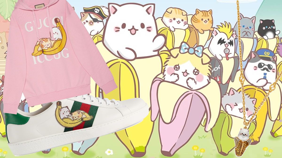 Crunchyroll samarbetar med Gucci för att ge folket vad de vill ha: En katt i en gyllene banan