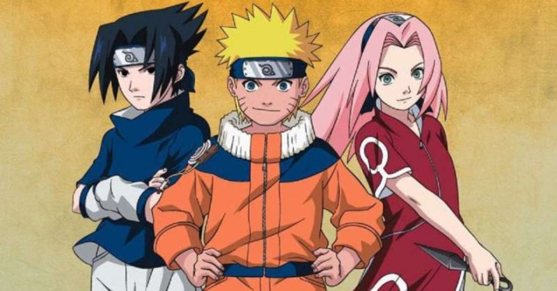  Los personajes principales del anime Naruto.