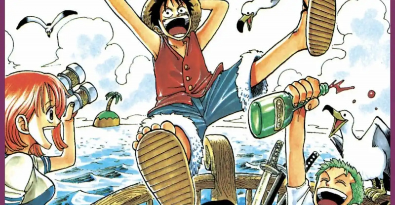  Arte da capa do volume 1 de One Piece