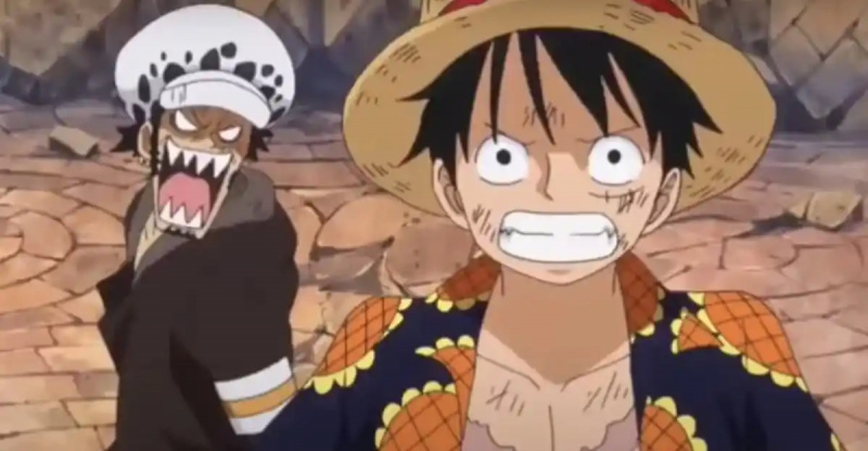   Luffy y Law son mejores amigos en el arco de One Piece Dressrosa