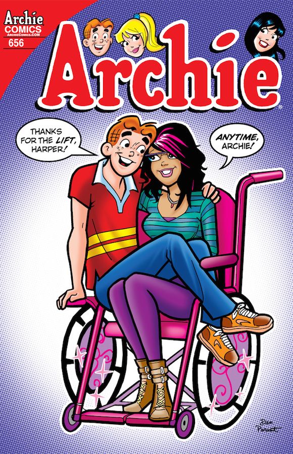 Archie Comics présente Harper, un nouveau personnage récurrent qui vit avec un handicap