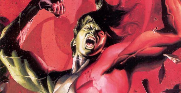 David Goyer altzairuzko gizona idazleak Marvel-en She-Hulk izar porno izar erraldoi deitzen du, irainak frikiak