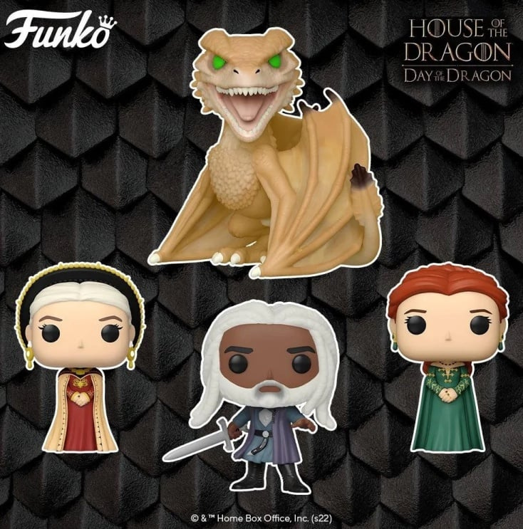   Funko'daki figürinler's latest collection dedicated to House of the Dragon