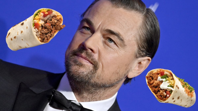 Leonardo DiCaprio gaf zijn vriendin een burrito met de hand