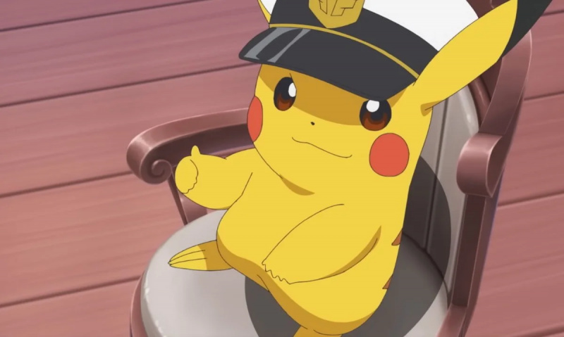   Kapteeni Pikachu pitää peukkua (The Pokemon Company)