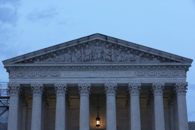   Vista do exterior do prédio da Suprema Corte dos EUA em 5 de junho de 2023 em Washington, DC.