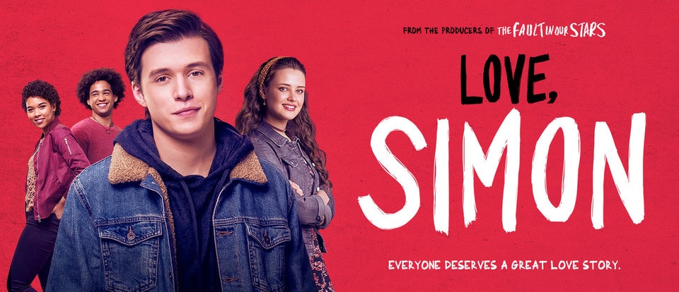 Un póster de la adaptación cinematográfica de Love, Simon