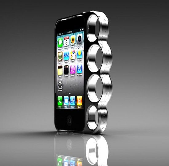 Punch People In The Face With This iPhone Brass Knuckle Case, O Forse No