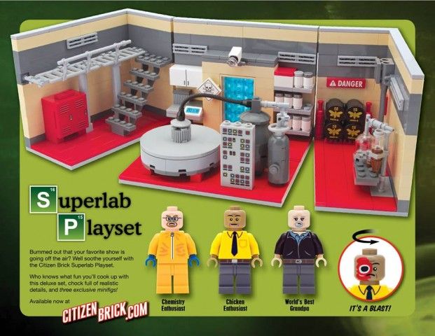 Breaking Bad recibe tratamiento no oficial de LEGO con Citizen Brick Superlab Playset