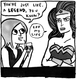 Wonder Woman Uttene un Diario Tumblr, Batman hè un Grande Strattu Grassu