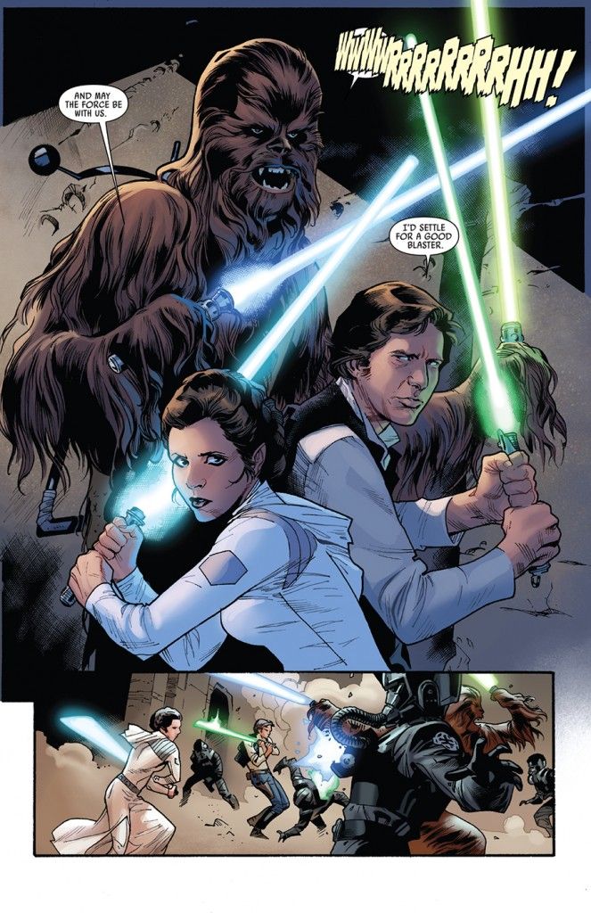 Star Wars # 12 acaba de fazer alguma história com alguns sabres de luz