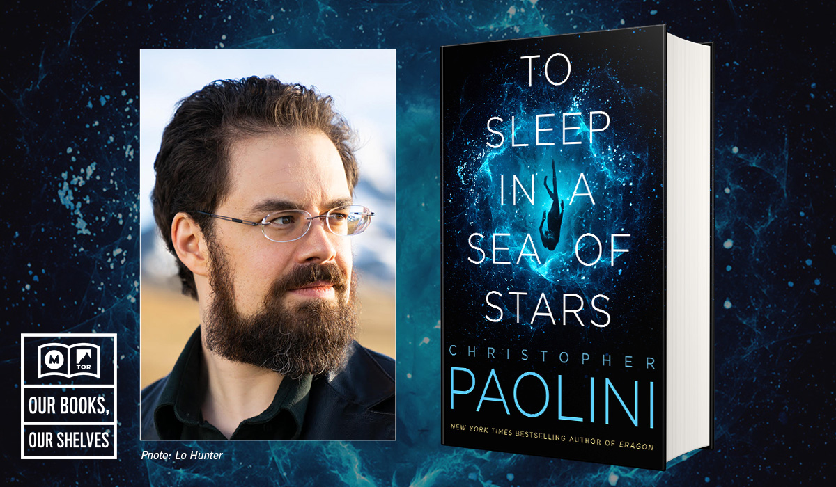 Christopher Paolini in njegova najnovejša knjiga Zaspati v morju zvezd
