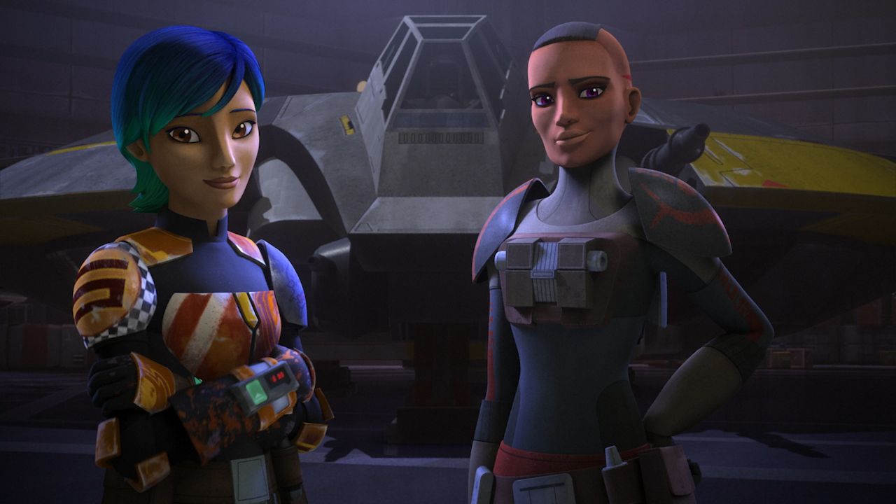Ketsue en Sabine in Star Wars Rebels