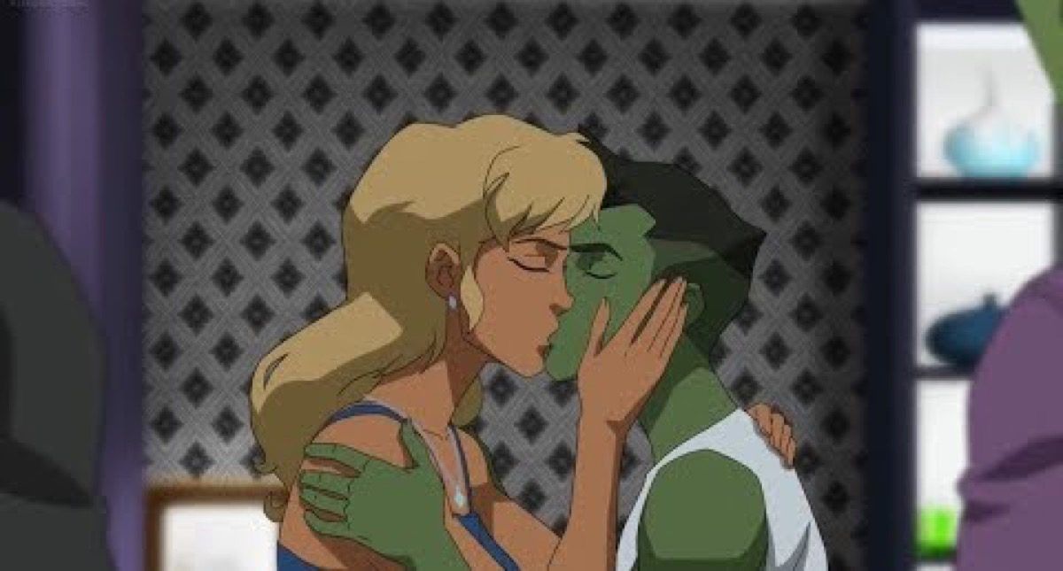 DC Universe'de Beast Boy ve Queen Perdita öpücüğü