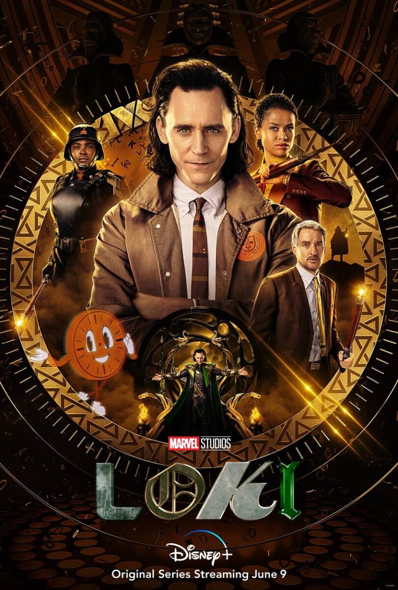 Jauns reklāmas Loki reklāmas plakāts parāda animētu pulksteni