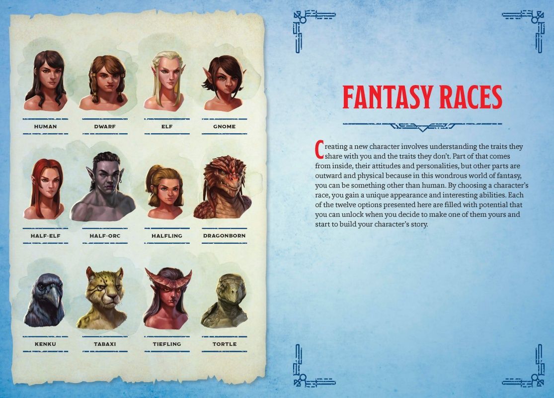 Fantasy Rasy D&D Monštrá a tvory + Bojovníci a zbrane