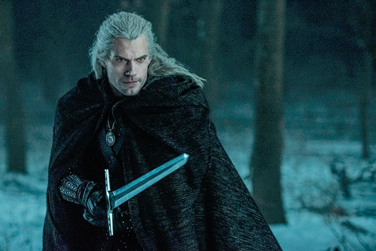 Geralt de Rivia con espada en The Witcher