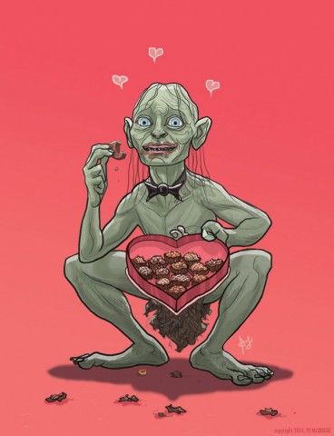 Woo Your Nerdy Valentine, като се сравнявате с Gollum, защото това ще работи