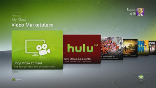 Слух: Hulu выходит на панель управления Xbox 360