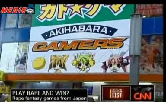 Reportagem da CNN sobre videogames de estupro japoneses: Fearmongering, Late, and Fueling the Flames