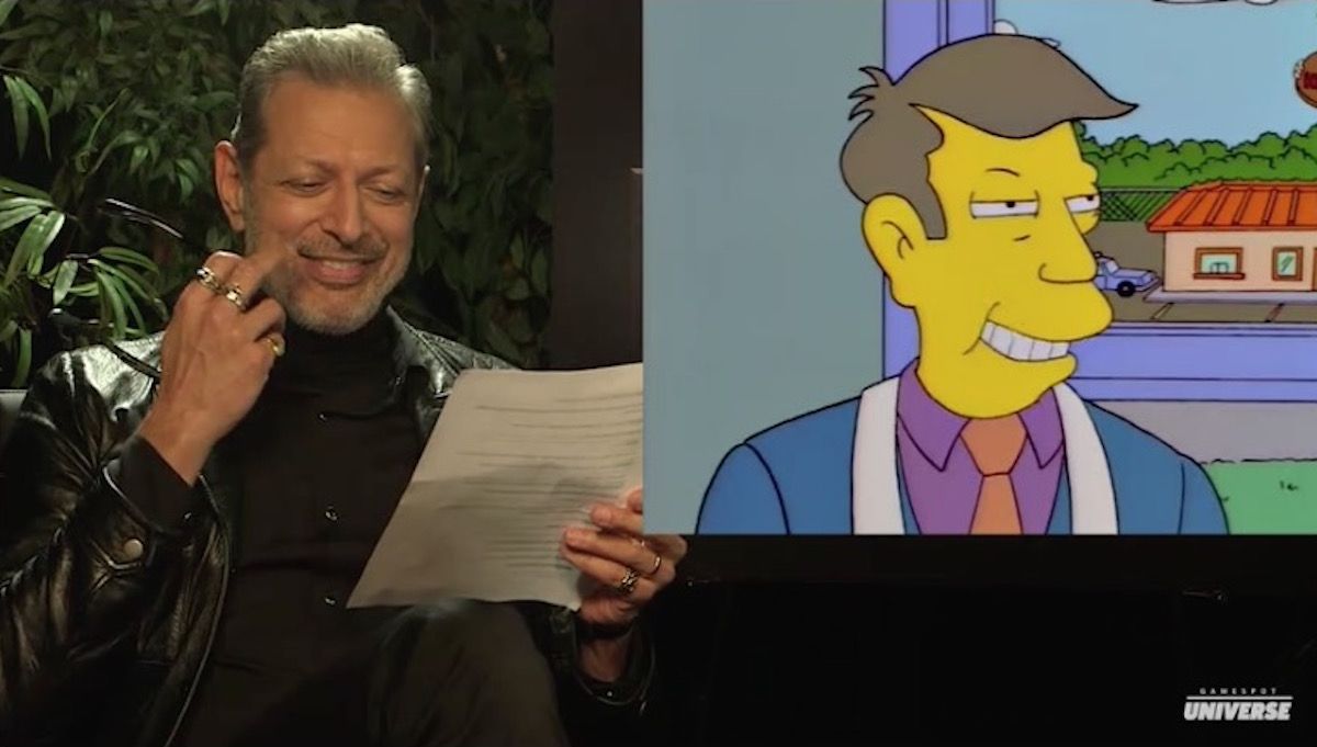 Lietas, ko mēs šodien redzējām: Simpsonu tvaicētie šķiņķi, bet kopā ar Džefu Goldblumu