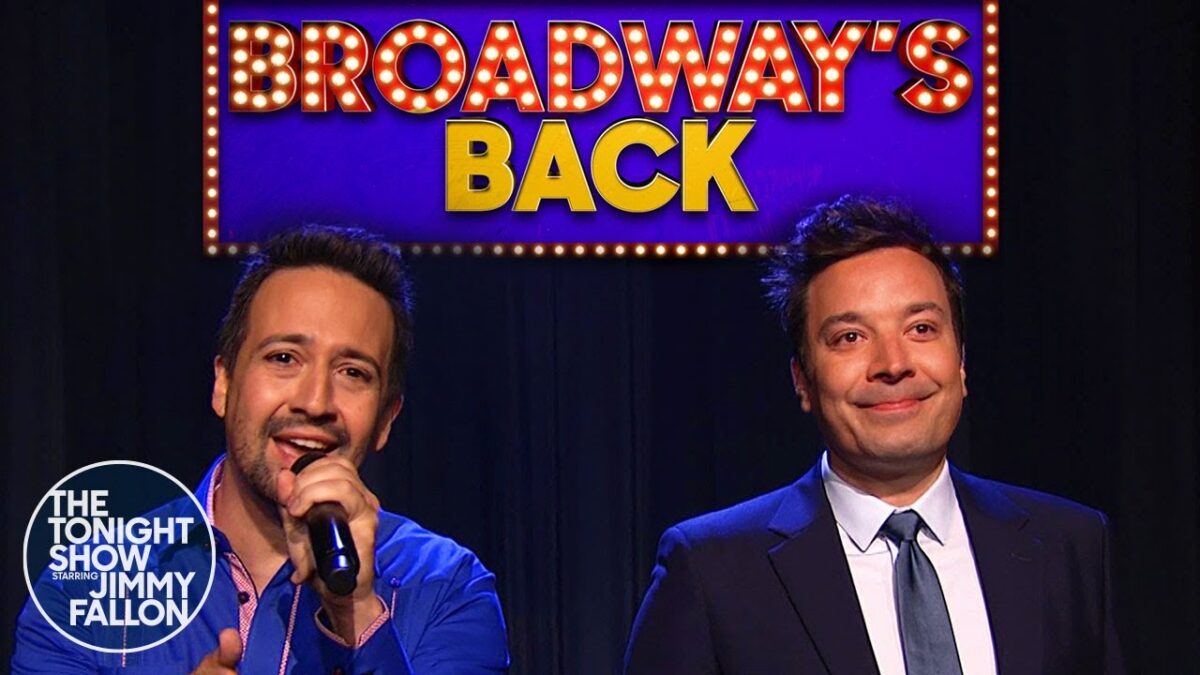 Lin-Manuel Miranda en Jimmy Fallon sing 'n liedjie om ons aan Broadway se rug te herinner