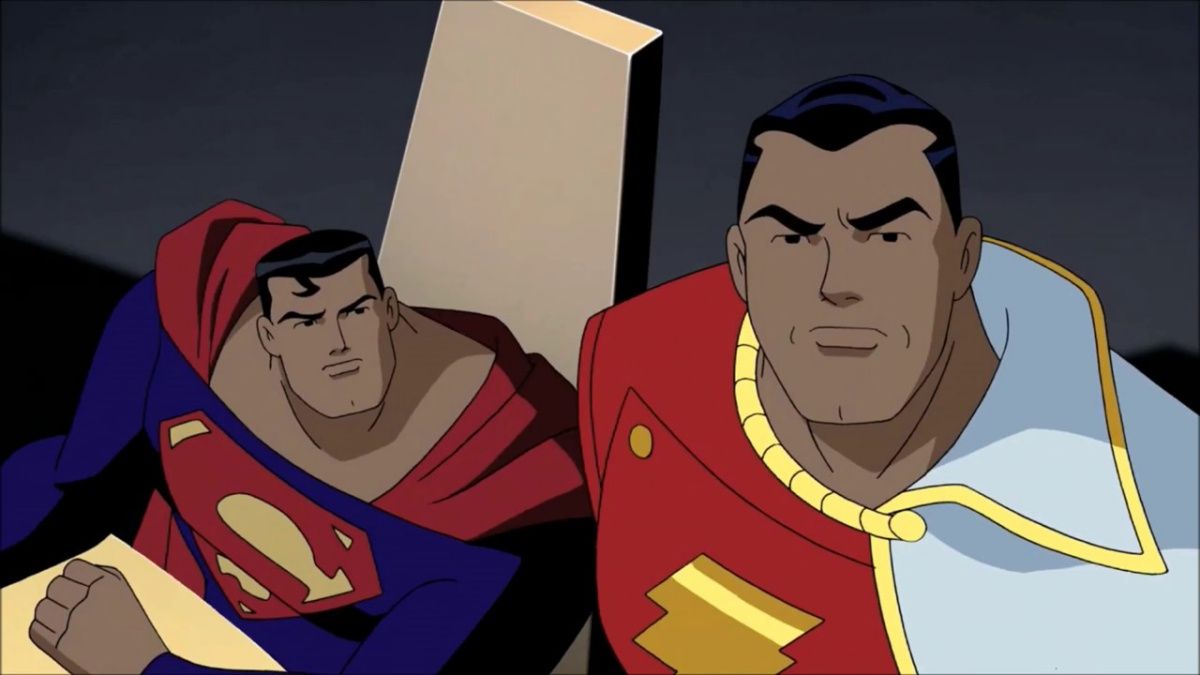 Защо Супермен срещу Шазам се бори в Лигата на справедливостта Неограничен е толкова страхотна история