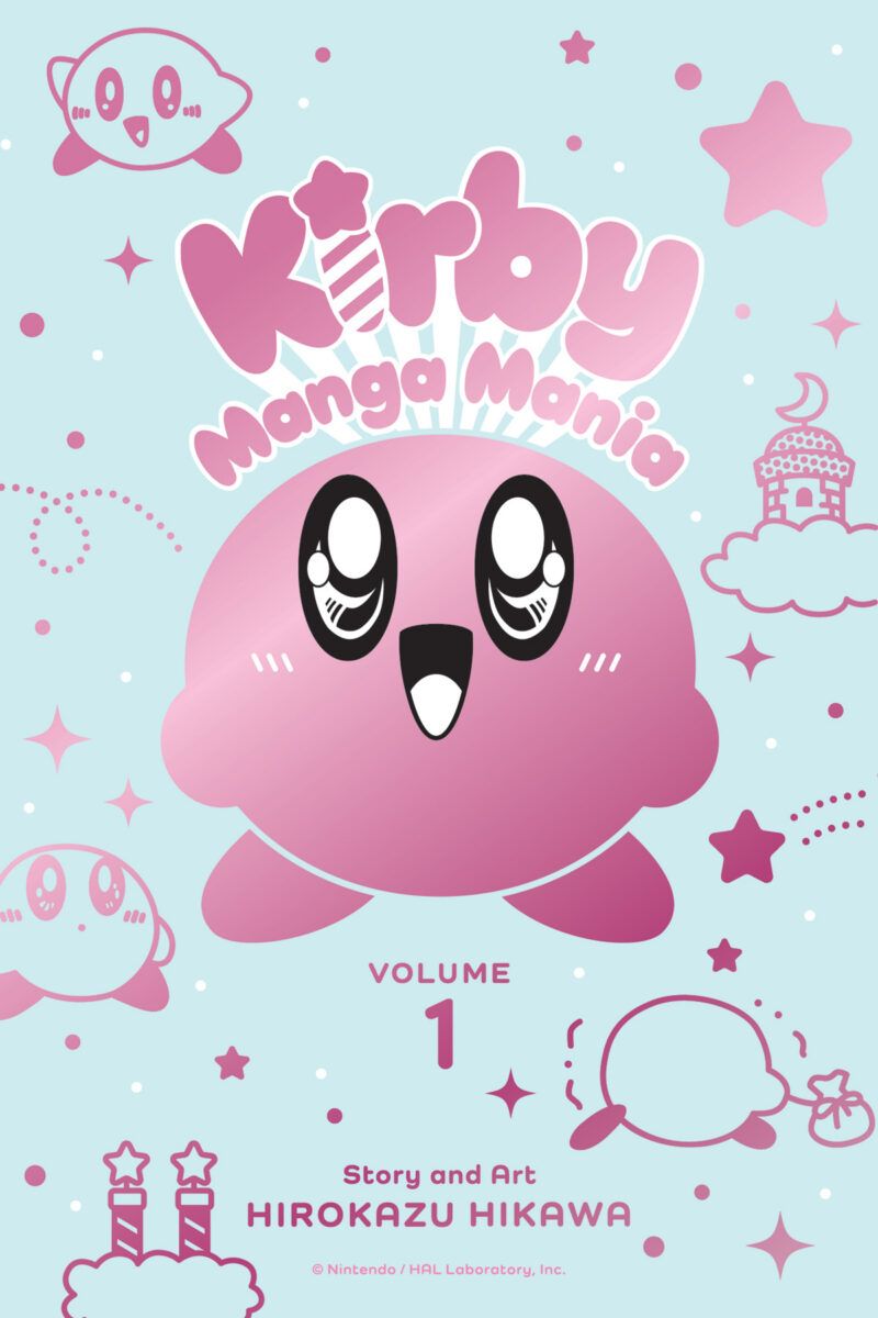 A capa de Kirby Manga Mania