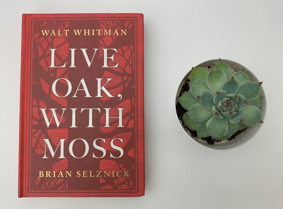 Live Oak, z książką Moss Whitman