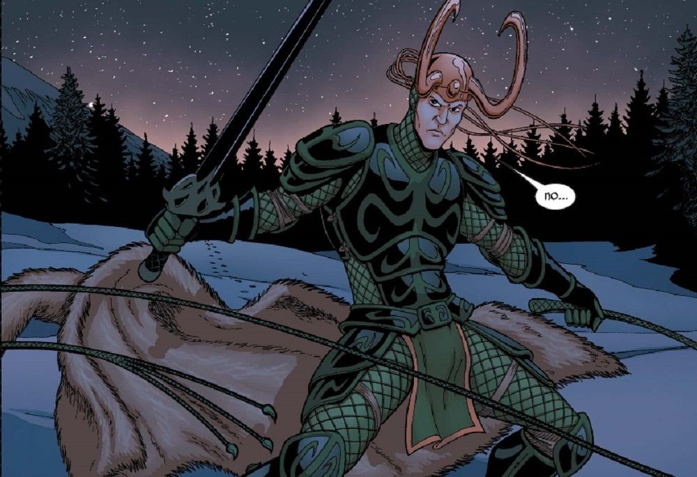 Loki'nin kürk mantolu görüntüsü