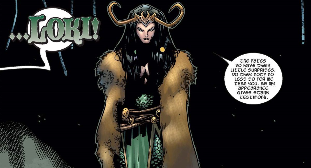Thor #5'ten Lady Loki'nin resmi (2007) Credit: Marvel Comics