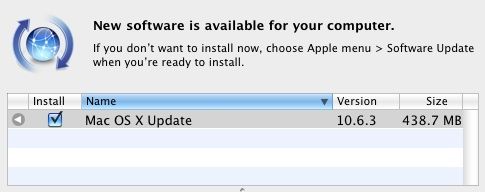 Mac OS X 10.6.3 ఇక్కడ ఉంది: మంచు చిరుతానికి మూడవ నవీకరణ