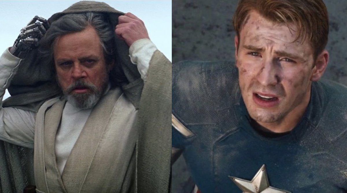 Luke Skywalker ve Kaptan Amerika