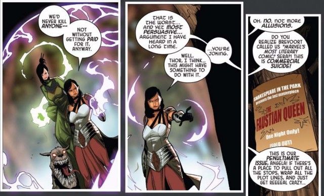 Անժելա. Հելլայի թագուհի և S.H.I.E.L.D- ի ոռնացող Կոմանդոս Վերջին վերնագրերը Marvel Chopping Block- ում