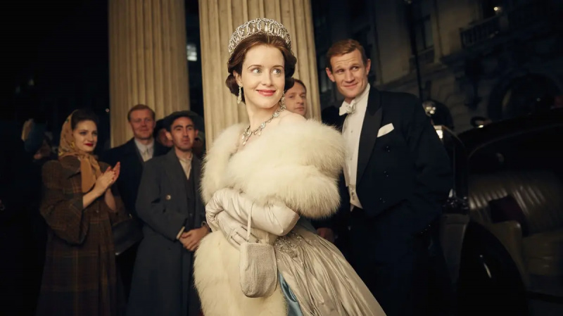   Claire Foy ve filmu The Crown