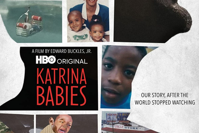   Póster recortado de Katrina Babies (2022) que muestra a algunos de los niños. Imagen: HBO.
