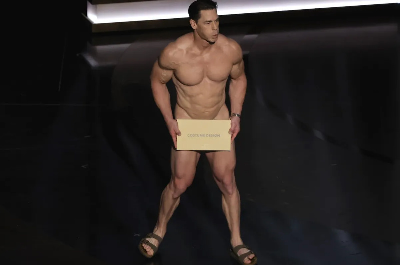 John Cena estuvo desnudo en los Oscar, si puedes verlo