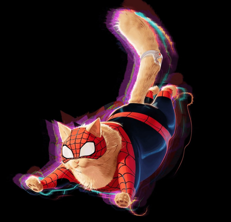   Spider-Cat a través del Spider-Verse