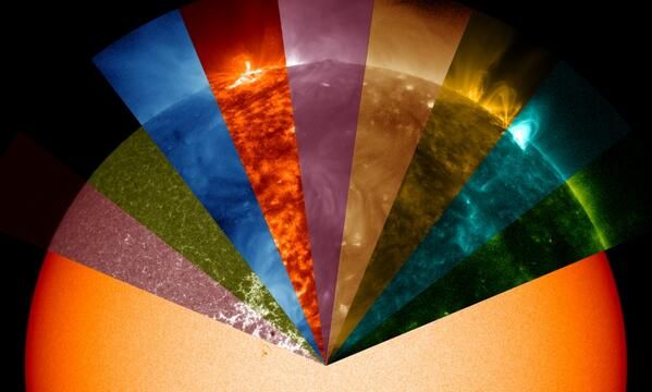 在这段来自 NASA 的华丽视频中，每个波长的太阳都是美丽的
