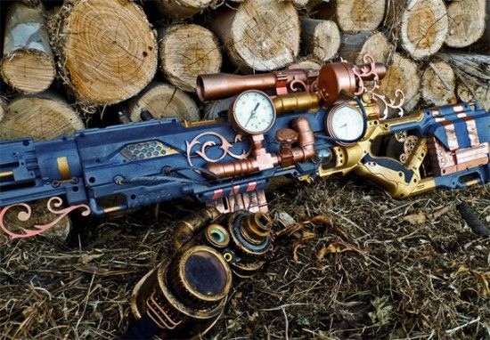 Patikrinkite šį nuostabų „Steampunk Nerf Snaiper“ šautuvą