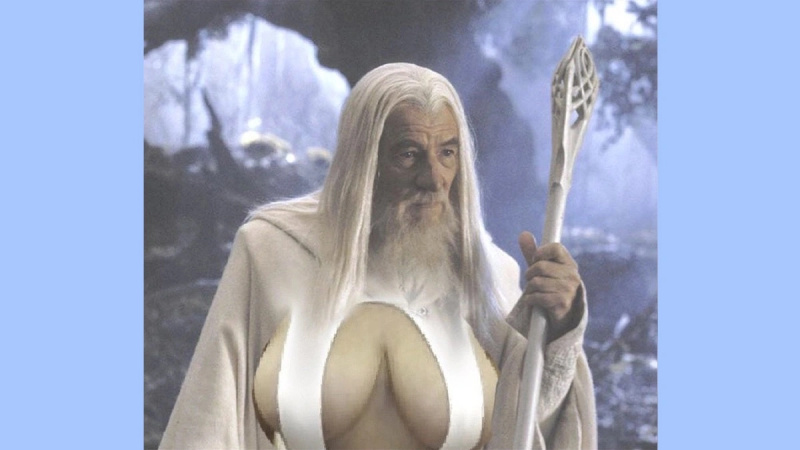  Gandalf dejando que esas cosas pasen el rato, ¡Dios todopoderoso!