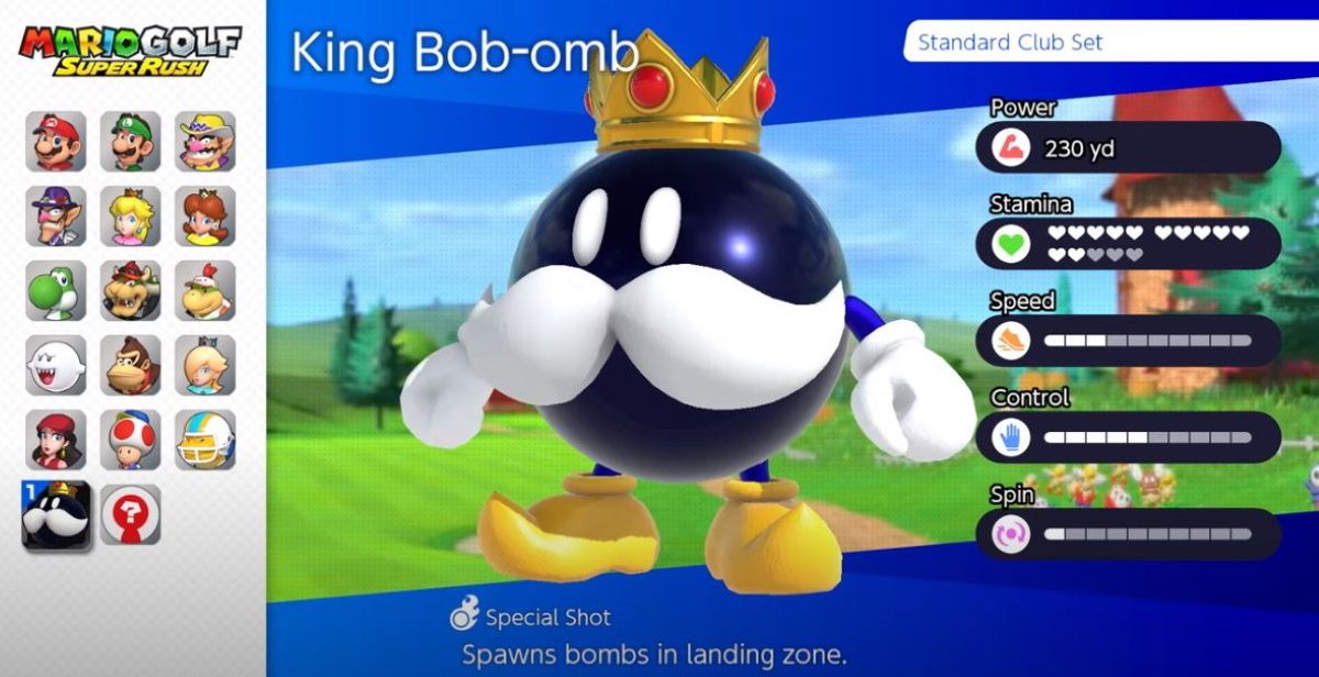 Posnetek zaslona kralja Bob-omb