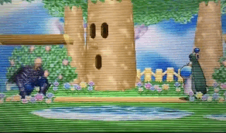 Smash Bros. 3DS에서 점프하는 Ganondorf