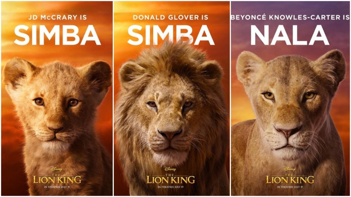 Choses que nous avons vues aujourd'hui: de nouvelles affiches de personnages du Roi Lion sont sorties et oui, c'est à quoi ressemblent les Lions