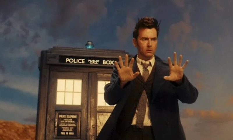  Davidas Tennantas kaip 14-asis Doctor Who daktaras