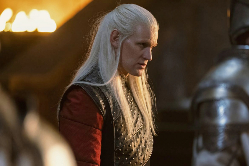  HBO's House of the Dragon: Matt Smith as Daemon Targaryen looking sad